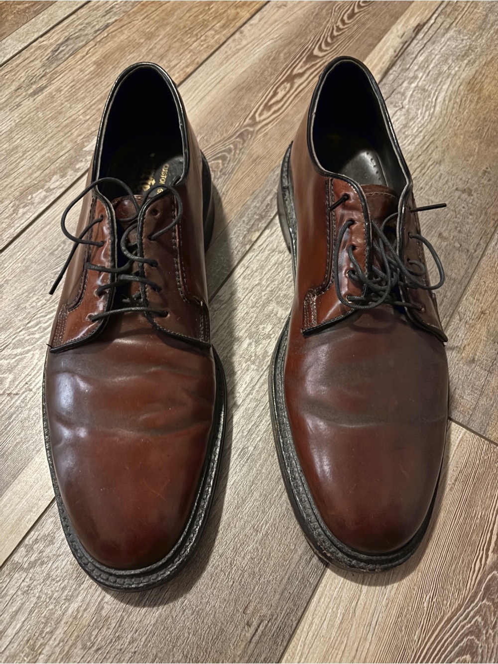 Barrie Ltd Booters Custom Grade Shell Cordovan Plain Toe Blucher Derby